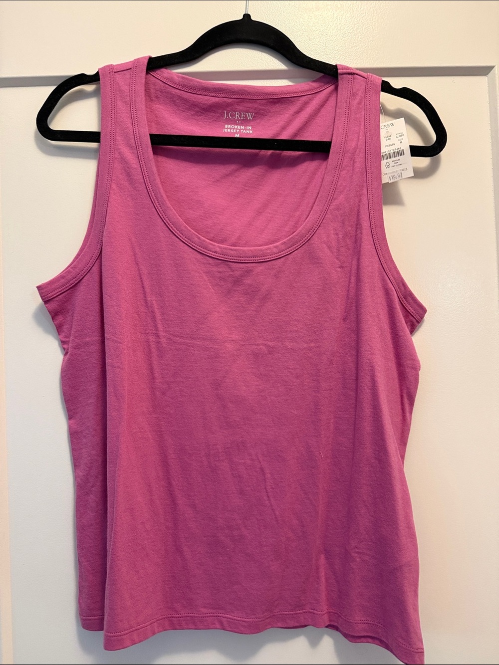 J. Crew Pink Scoop Neck Tank Top